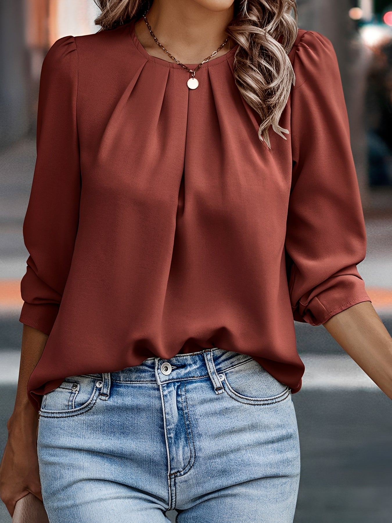 Sophie - Stilvolle Bluse mit weiten Ärmeln für Damen