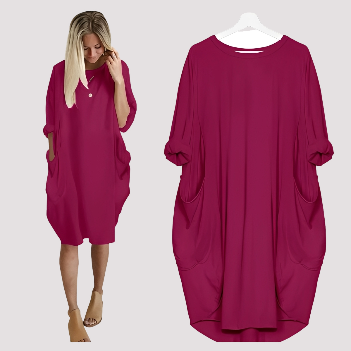 Kate - Lässiges, locker sitzendes Kleid für Damen