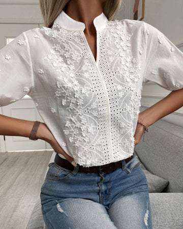 Abby - Stilvolle Bluse mit weiten Ärmeln für Damen
