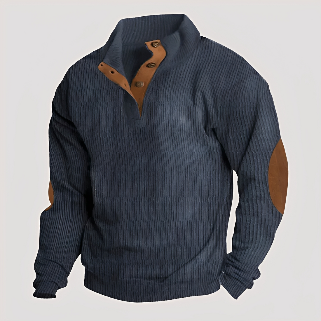 Rico - Strapazierfähiger Pullover mit halber Knopfleiste