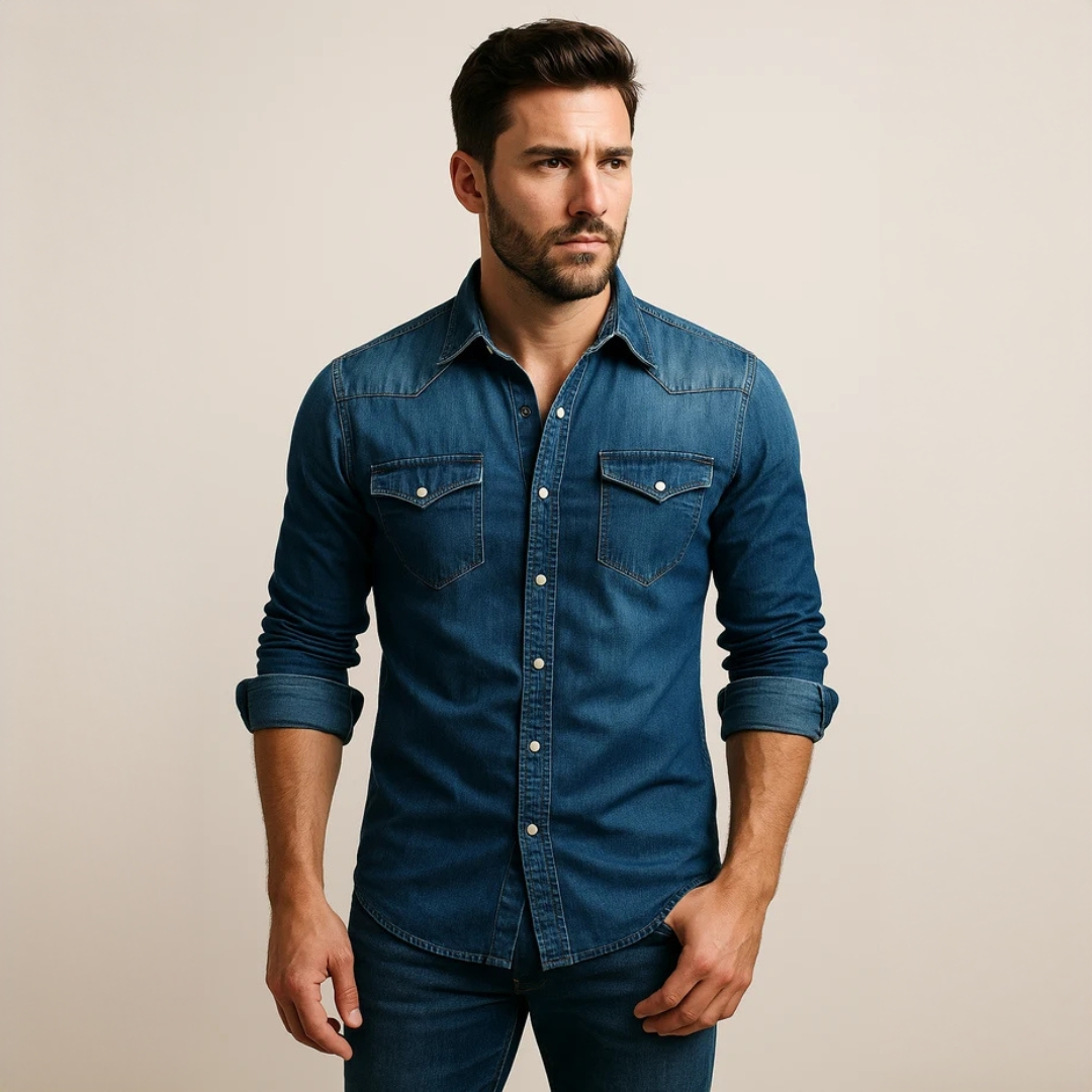 Maxime - Komfortables Poloshirt mit langen Ärmeln