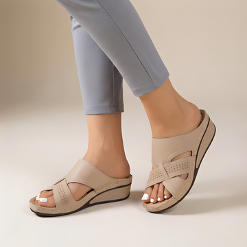Oddette - Damen-Sandalen mit Riemen und offener Zehenpartie