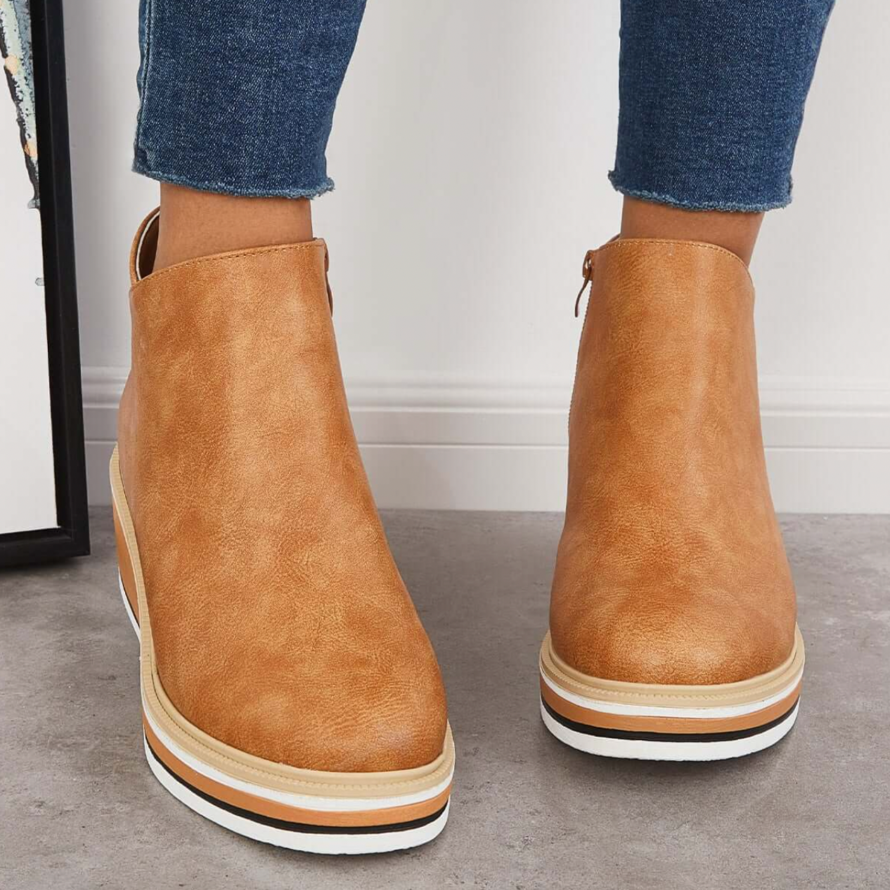 Mari Stella - Freizeitschuhe mit dekorativen Nähten