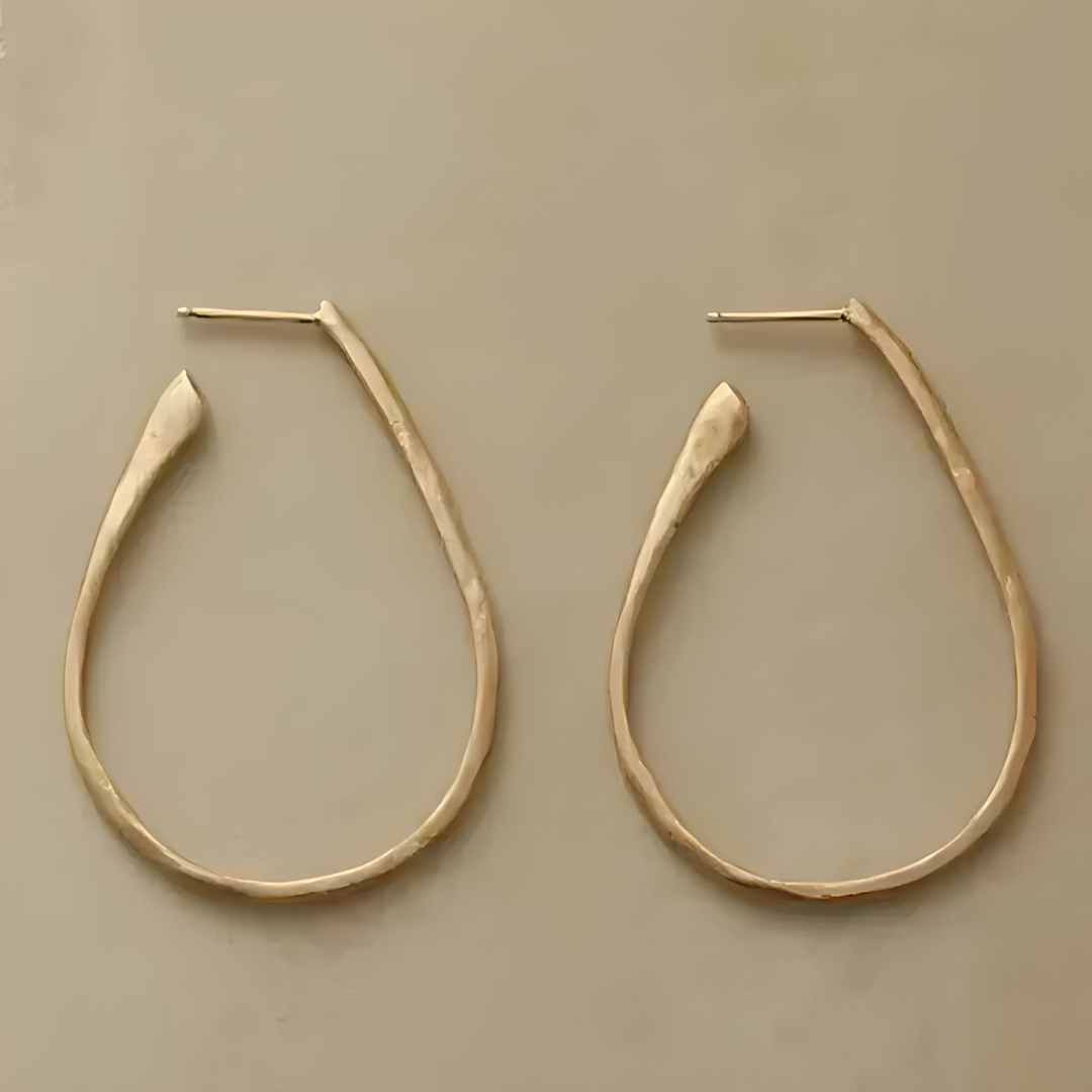 Livia – Stilvolle Vintage-Goldohrringe