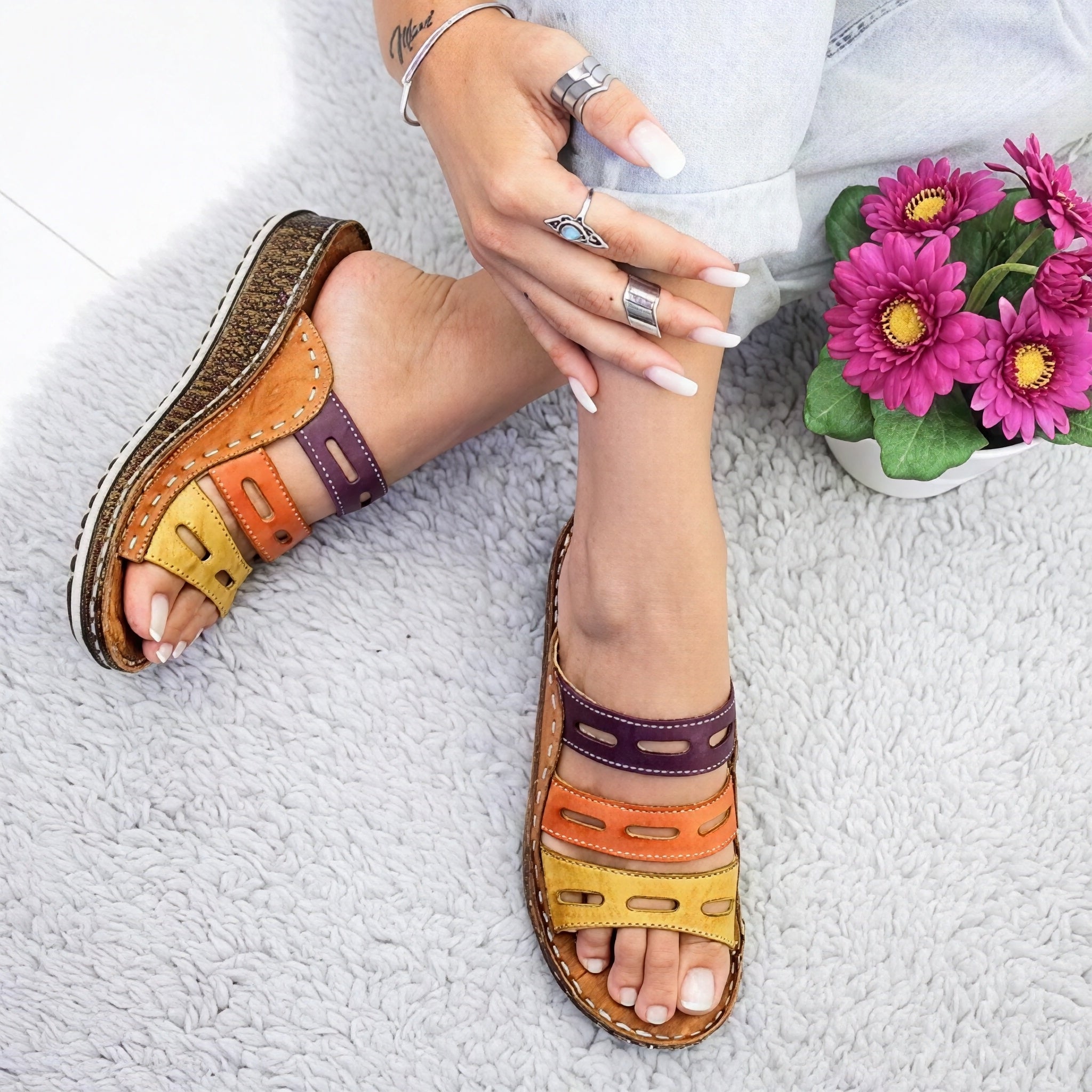 Stella - Keilabsatzsandalen