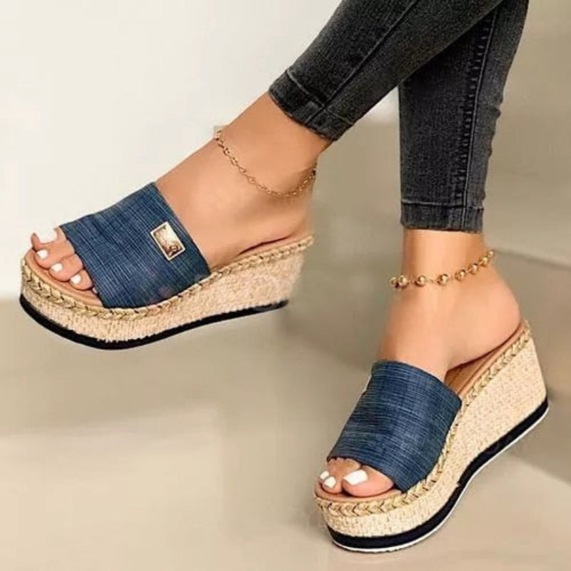 Camila - Keilsandalen mit Plateau