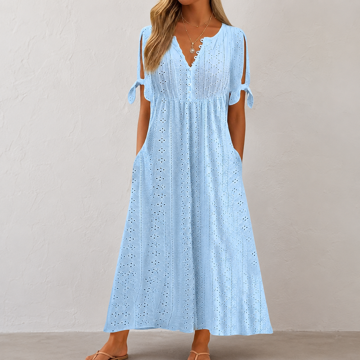 Alice - Elegantes Sommer-Boho-Midikleid