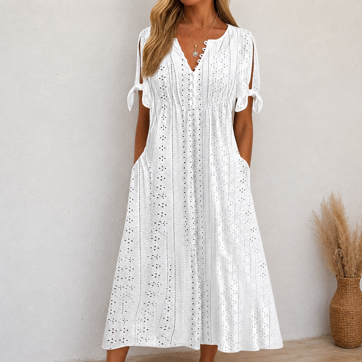 Alice - Elegantes Sommer-Boho-Midikleid