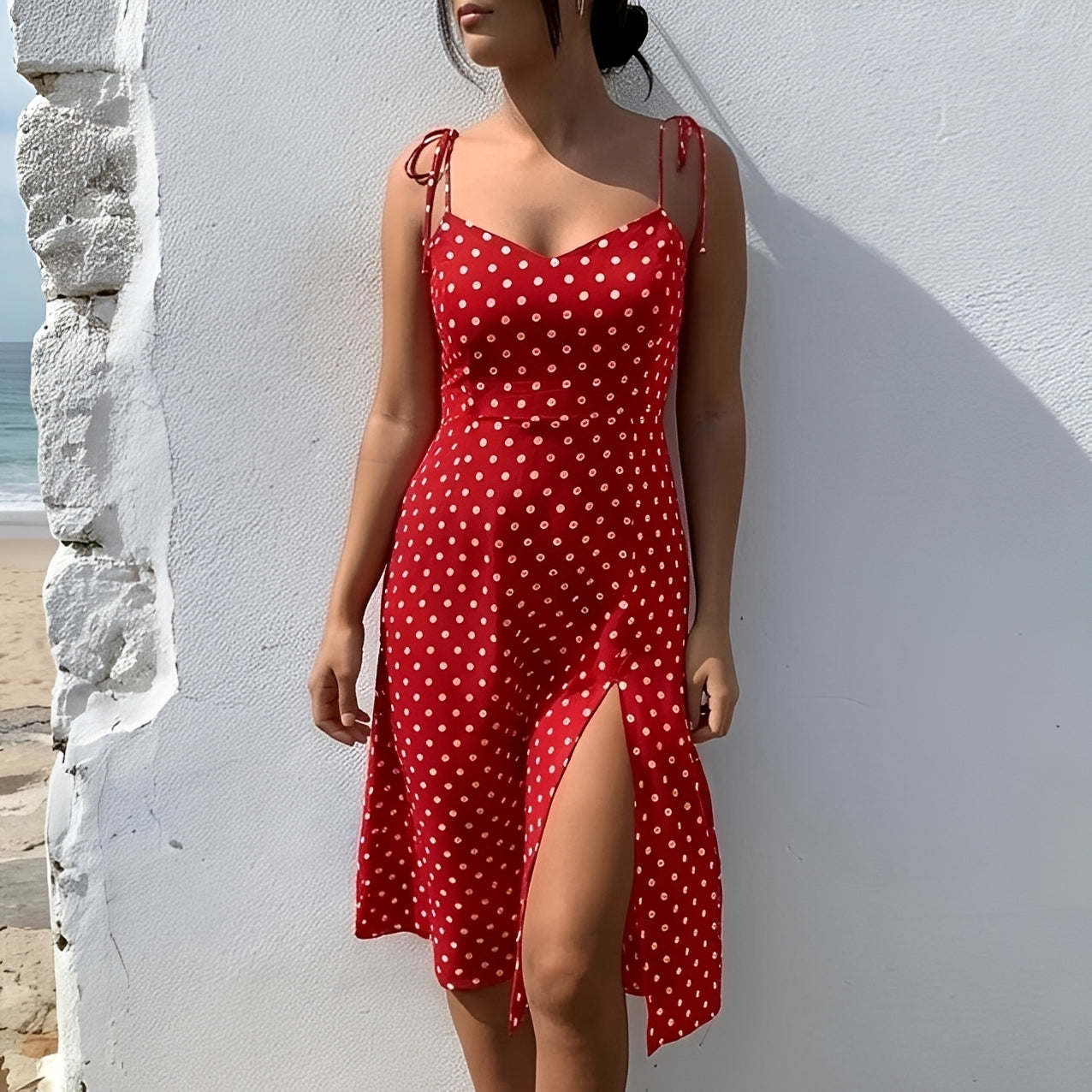 Ryley - Stilvolles Polka-Dot-Midikleid
