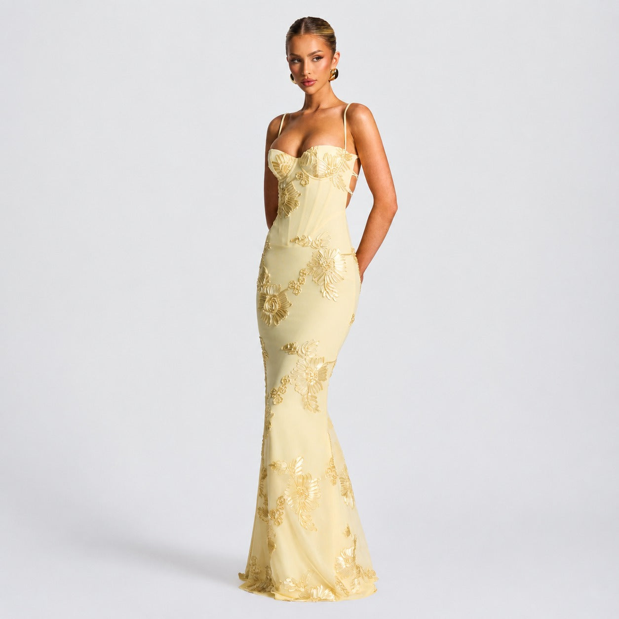 Norma - Stilvolles Maxikleid mit Blumenprint