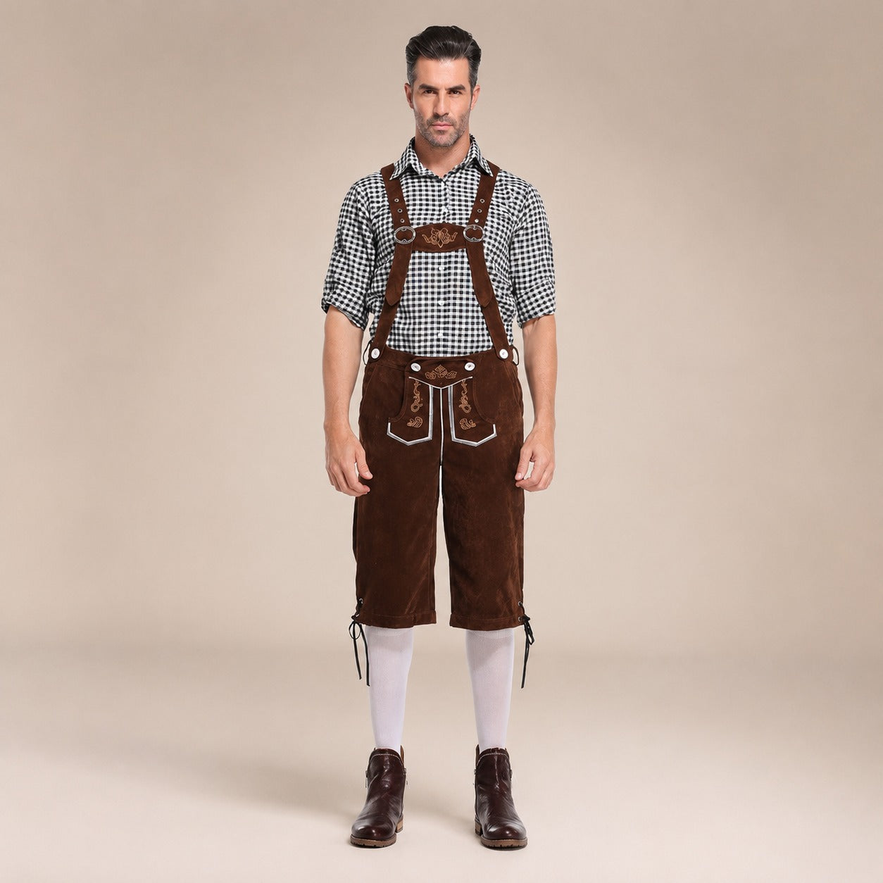 Thomas - Retro-Oktoberfest-Latzhosen-Set