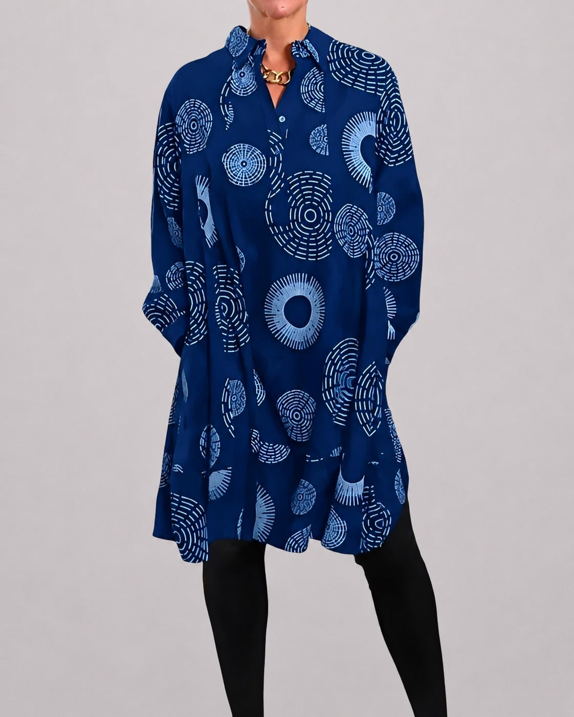 Lacie - Lockeres Kleid mit Revers