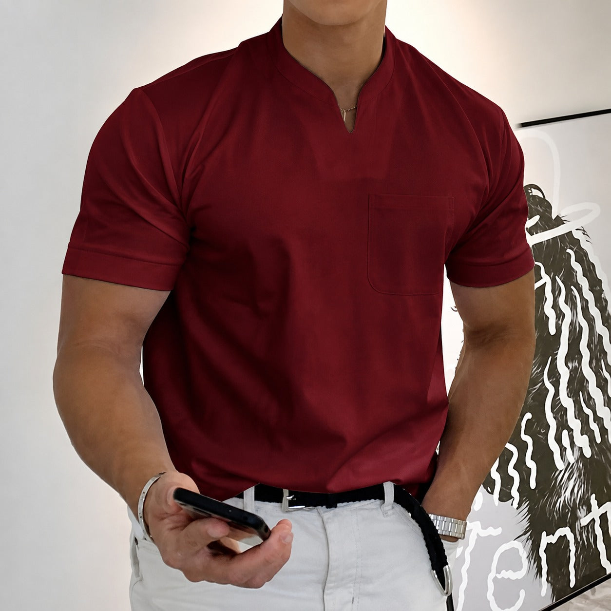 Jason - Herren Fitness Kurzarmshirt