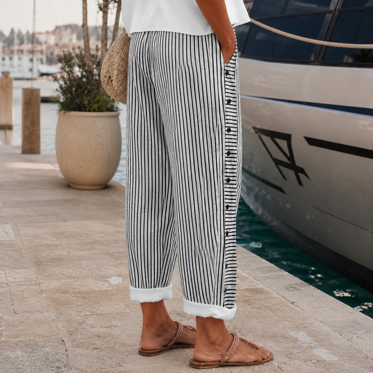 Rachael - Entspannte Hose mit Seitentaschen
