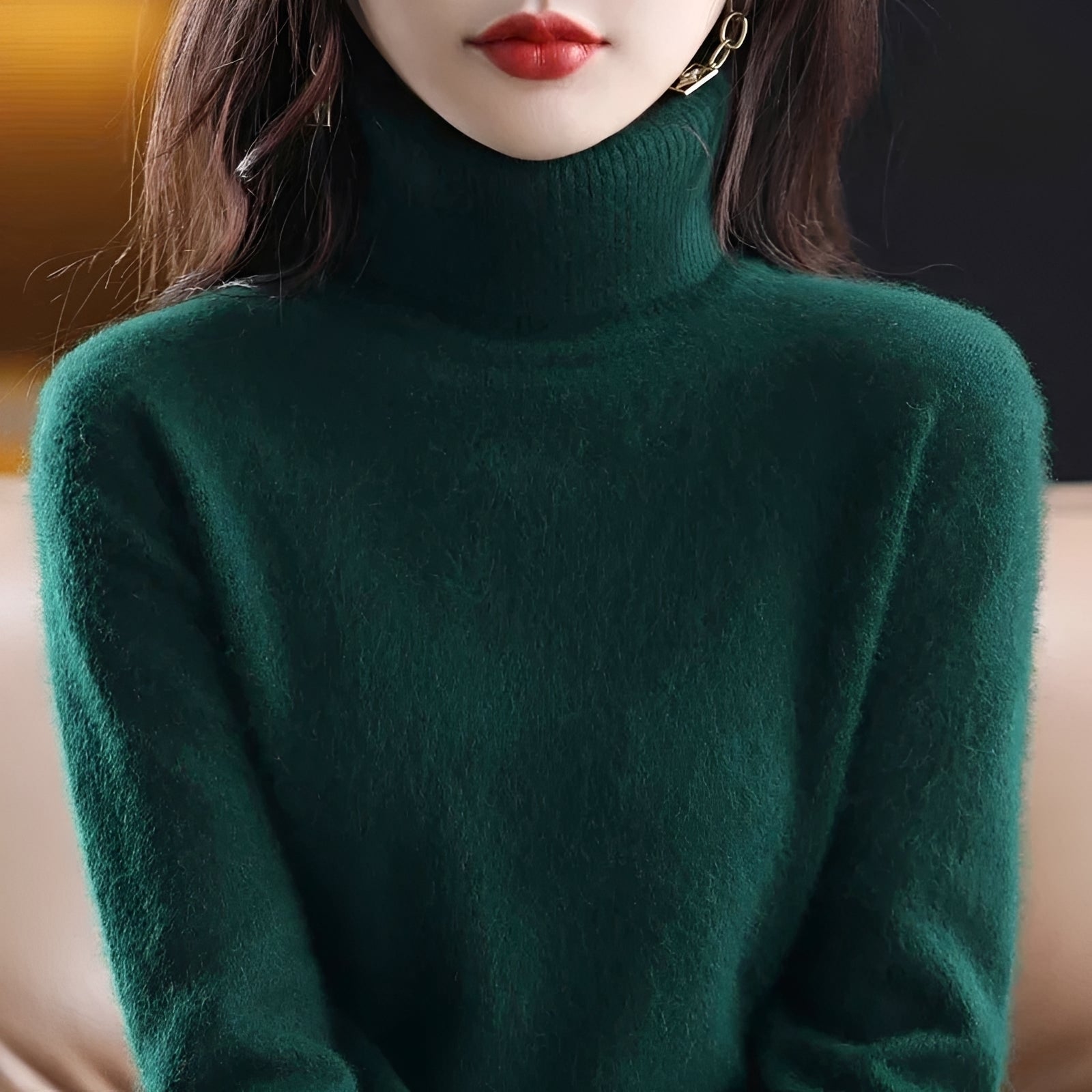 Letizia - Schicker Pullover mit hohem Kragen