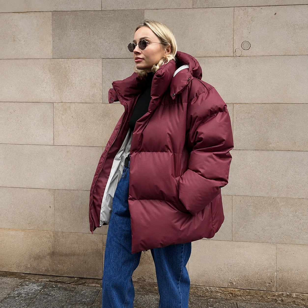 Natalia - Warme Kapuzenjacke