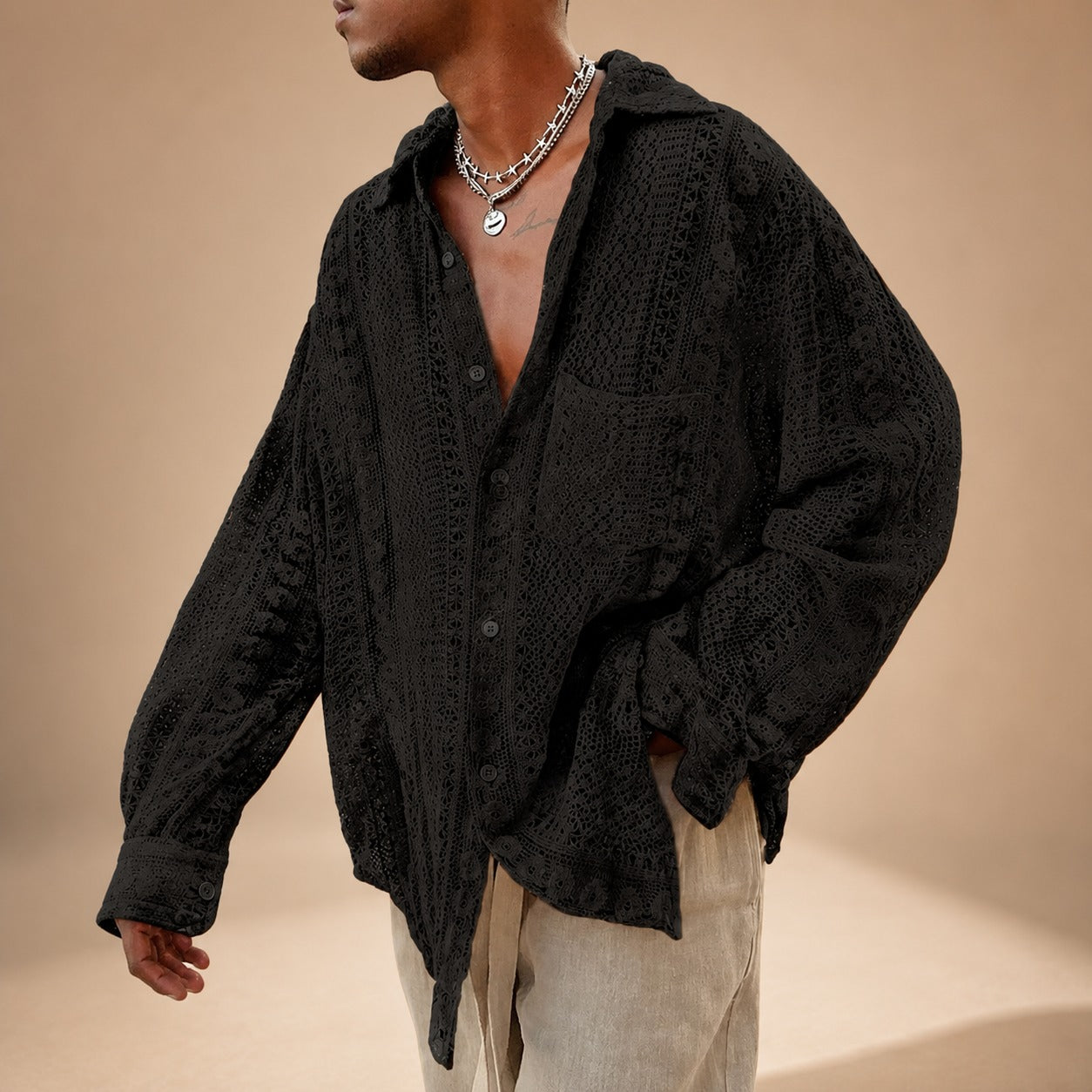 Jovan - Entspanntes Hollow-Shirt