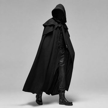 Lucien - Stilvolles Kapuzencape im Gothic-Look
