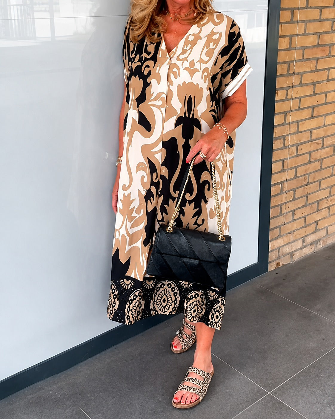Yaseen - Stilvolles Bedrucktes Kleid