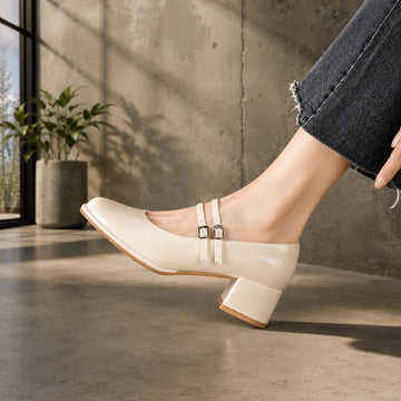 Curtis - Elegante Pumps Sandalen mit Blockabsätzen