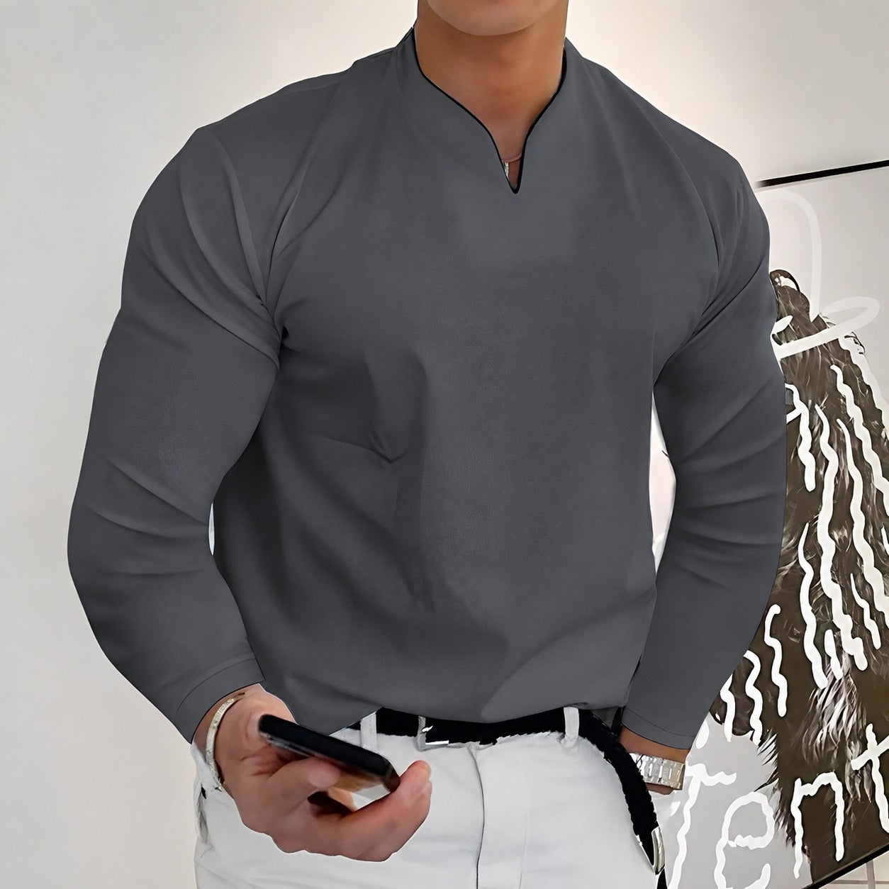 Corentin - Elegantes Männerhemd mit langen Ärmeln