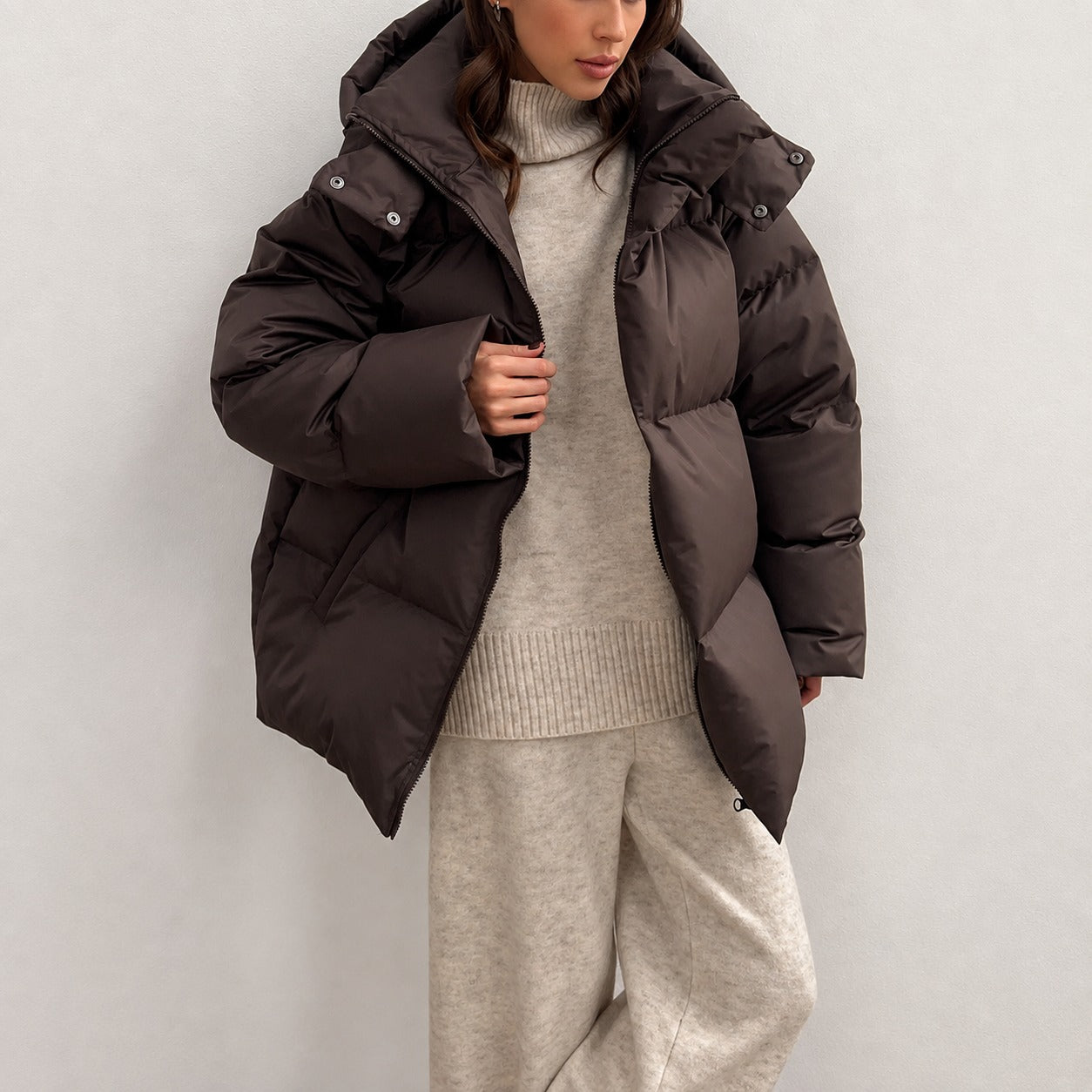 Natalia - Warme Kapuzenjacke