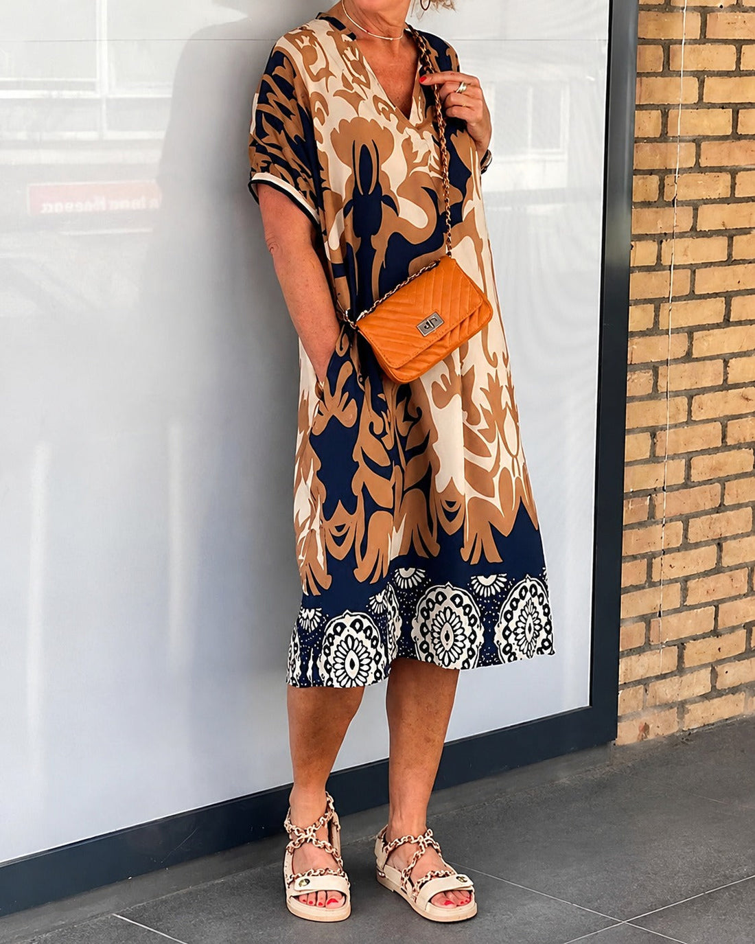 Yaseen - Stilvolles Bedrucktes Kleid