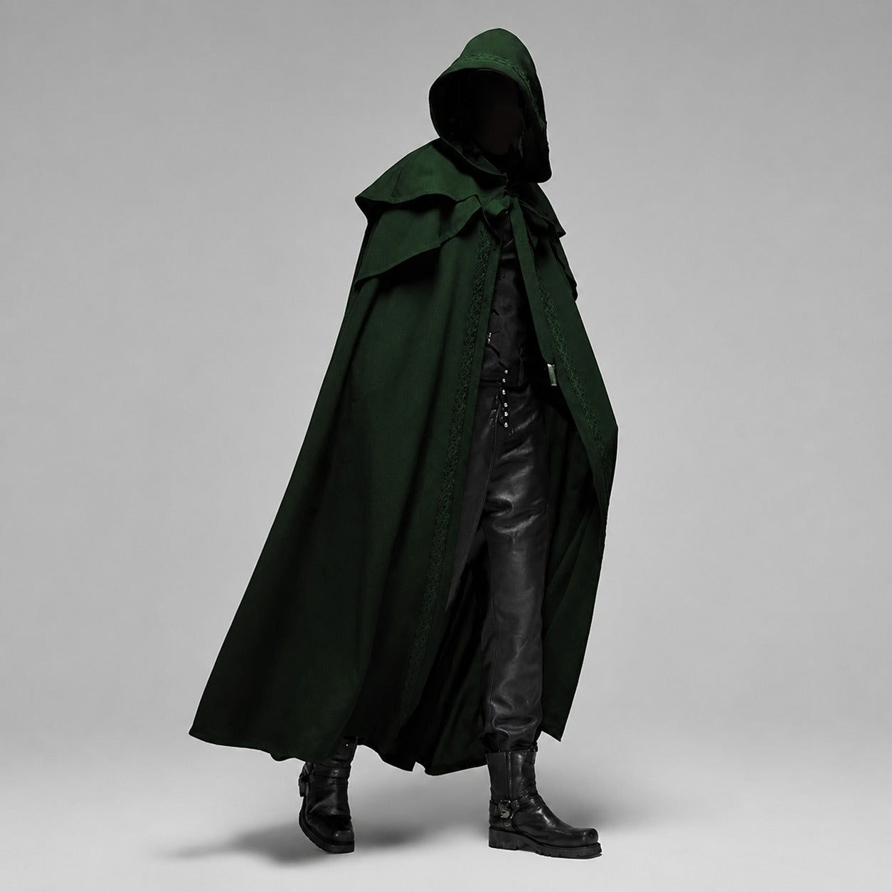 Lucien - Stilvolles Kapuzencape im Gothic-Look