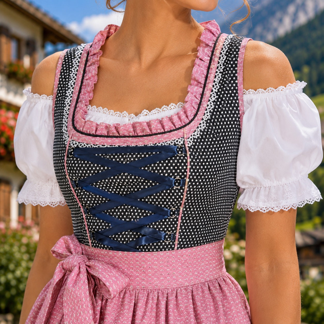 Abbie - Lässiges traditionelles Oktoberfest-Kleid