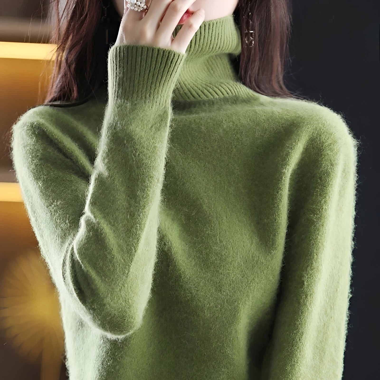 Letizia - Schicker Pullover mit hohem Kragen