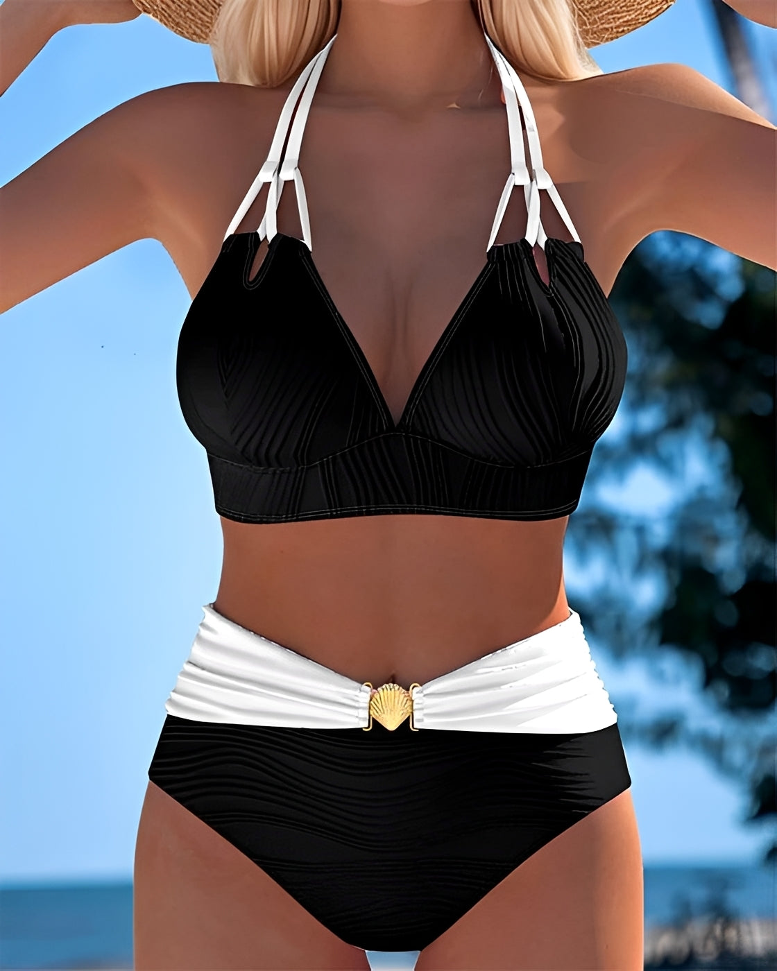 Camille - Stilvolles Hochtailliertes Bikini