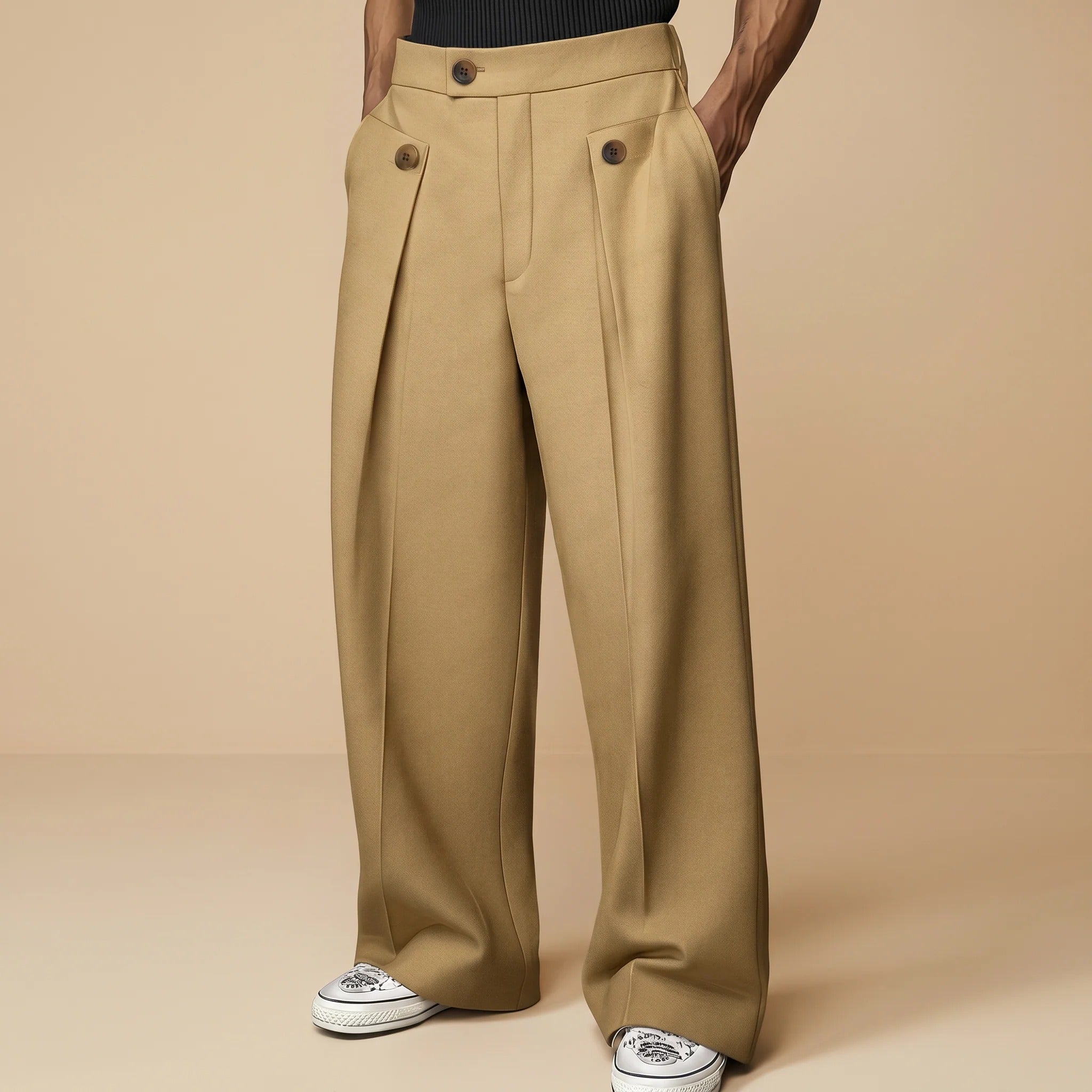 John - Stilvolle Weite Hochbundhose