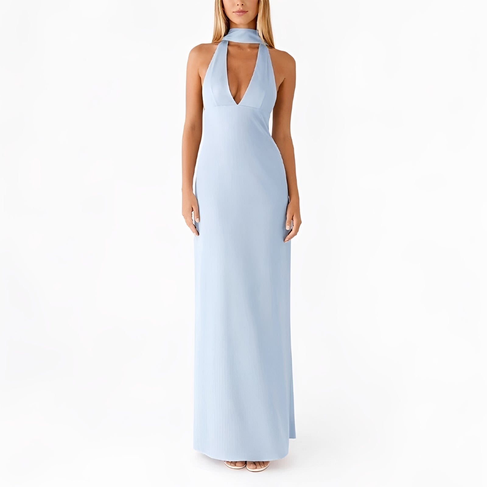 Amelie - Maxikleid mit Halterneck
