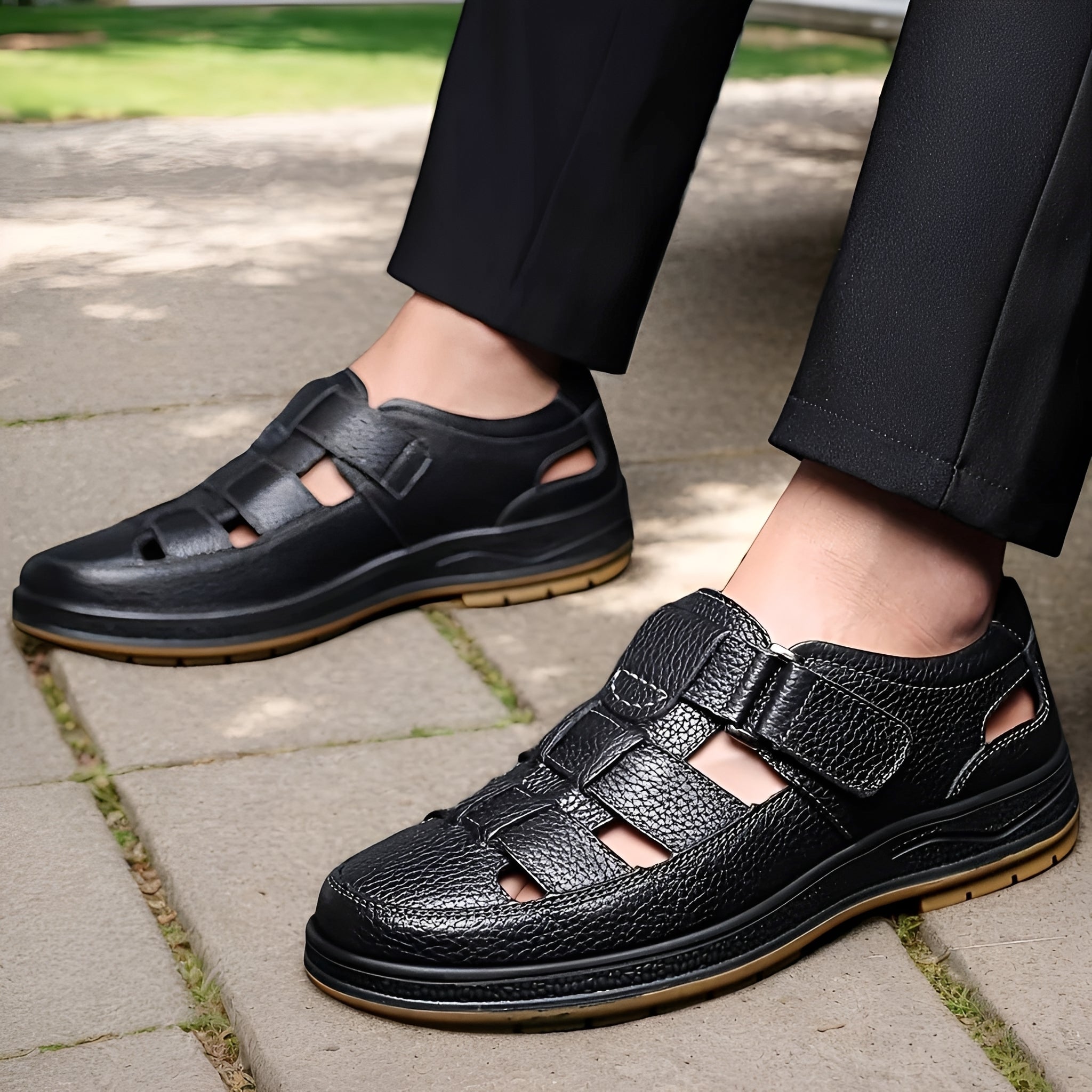 Matteo - Stilvolle atmungsaktive Sandalen