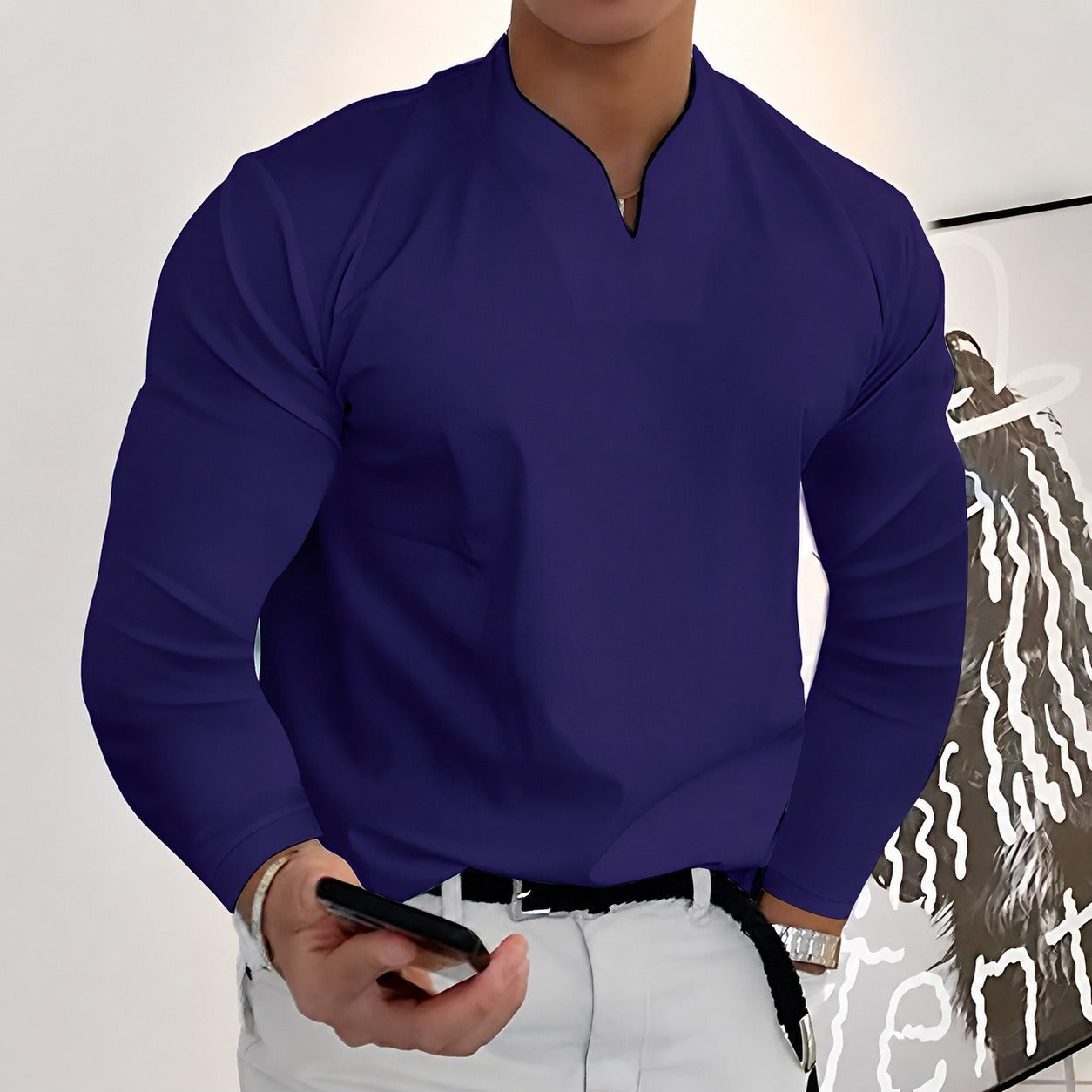 Corentin - Elegantes Männerhemd mit langen Ärmeln