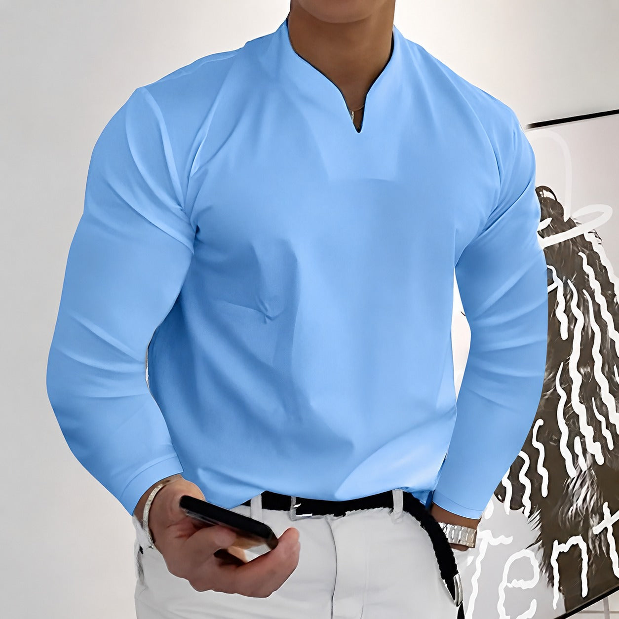 Corentin - Elegantes Männerhemd mit langen Ärmeln