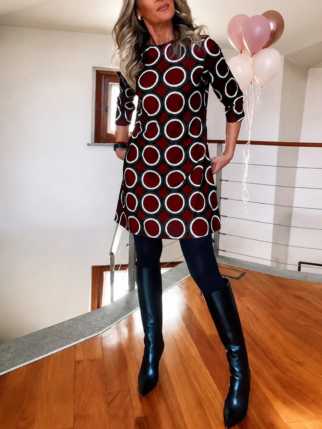 Daniela - Stilvolles Halbarm-Kleid