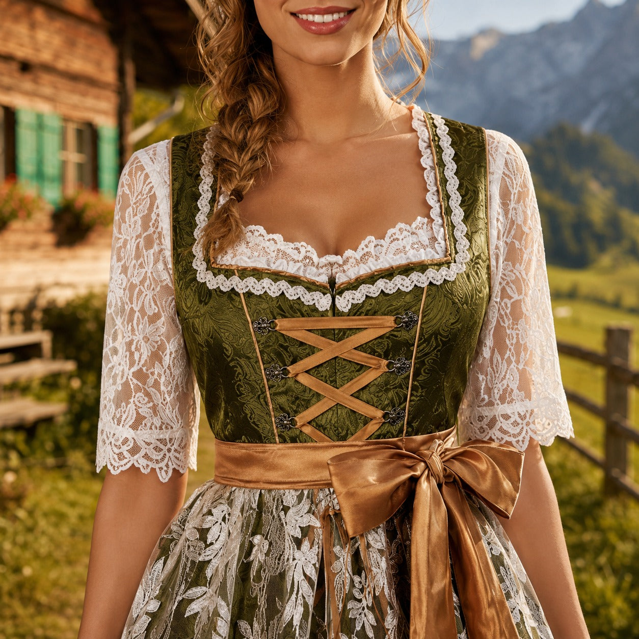 Nadia - Klassisches festliches Oktoberfest-Kleid