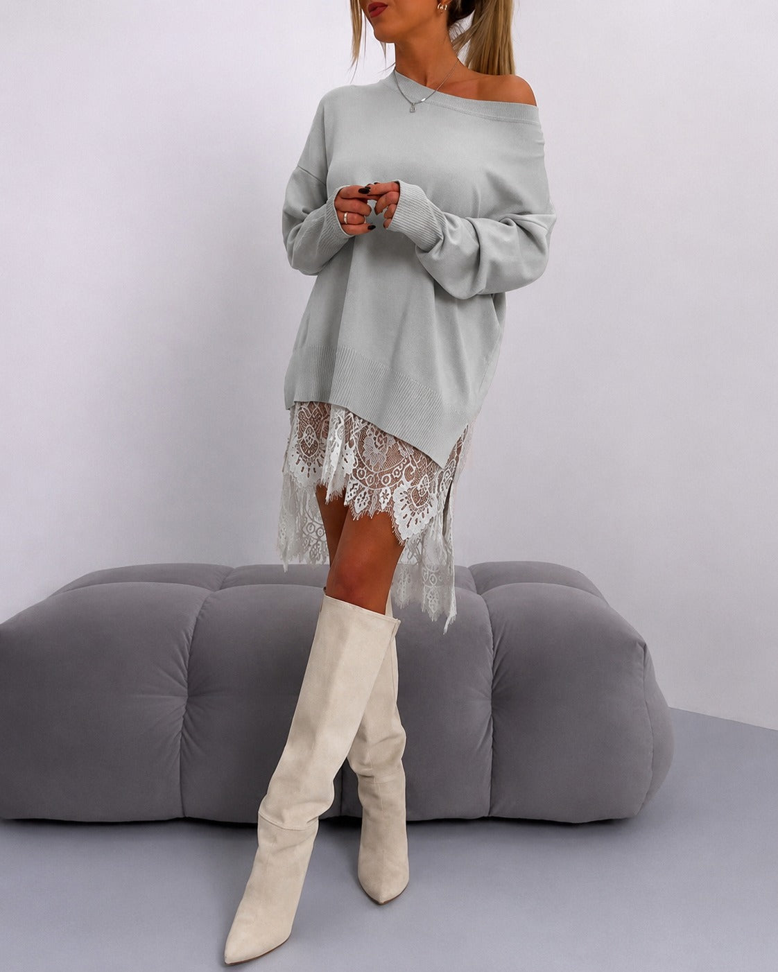 Eleanor - Elegantes Schulterfreies Kleid