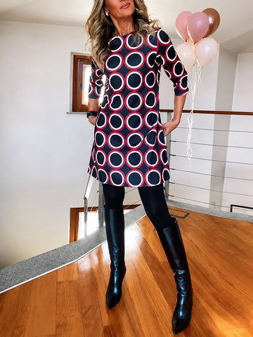 Daniela - Stilvolles Halbarm-Kleid