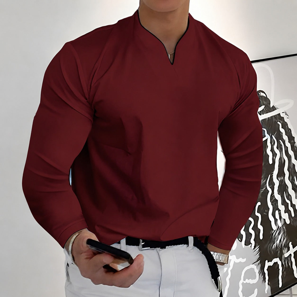 Corentin - Elegantes Männerhemd mit langen Ärmeln