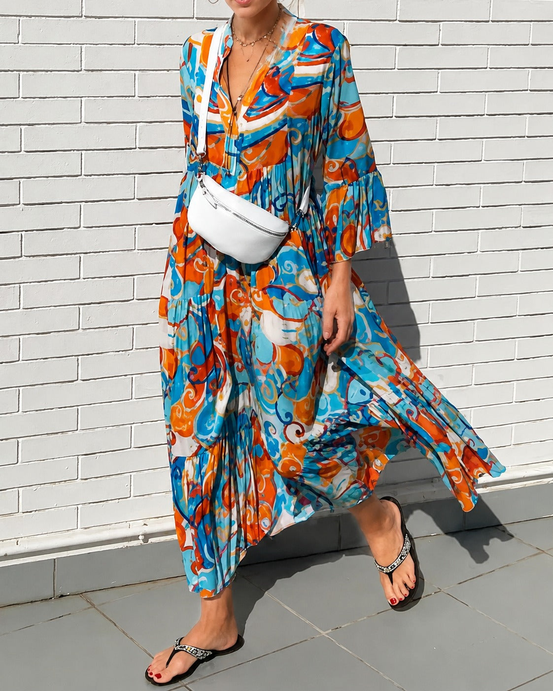 Maizie - Blumen Rüschenkleid