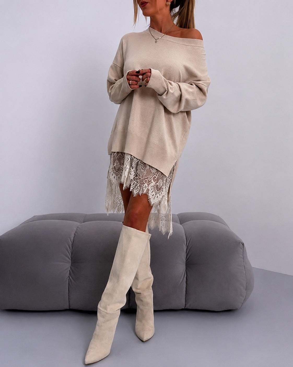 Eleanor - Elegantes Schulterfreies Kleid