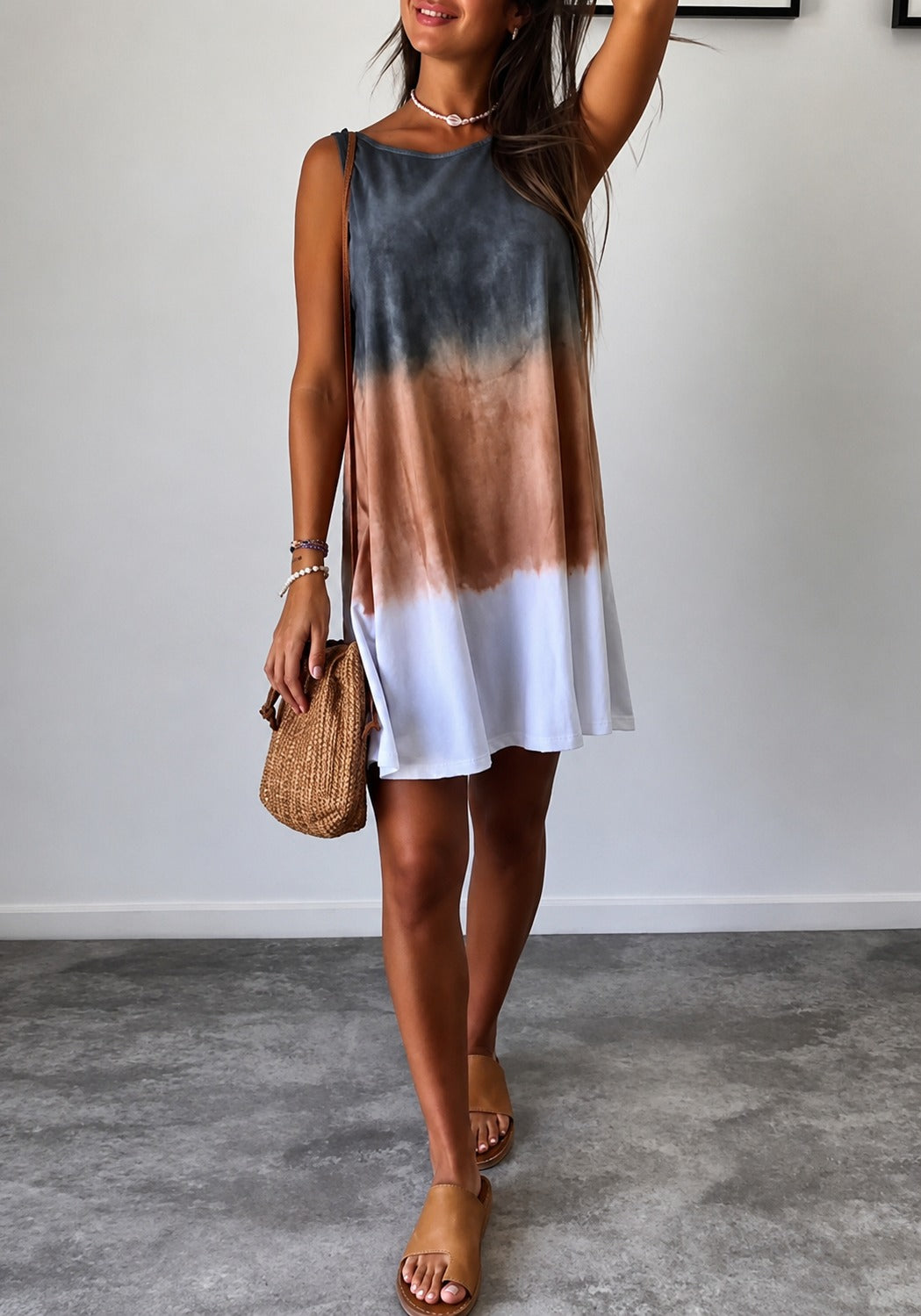 Elinor - Lockeres Ärmelloses Kleid