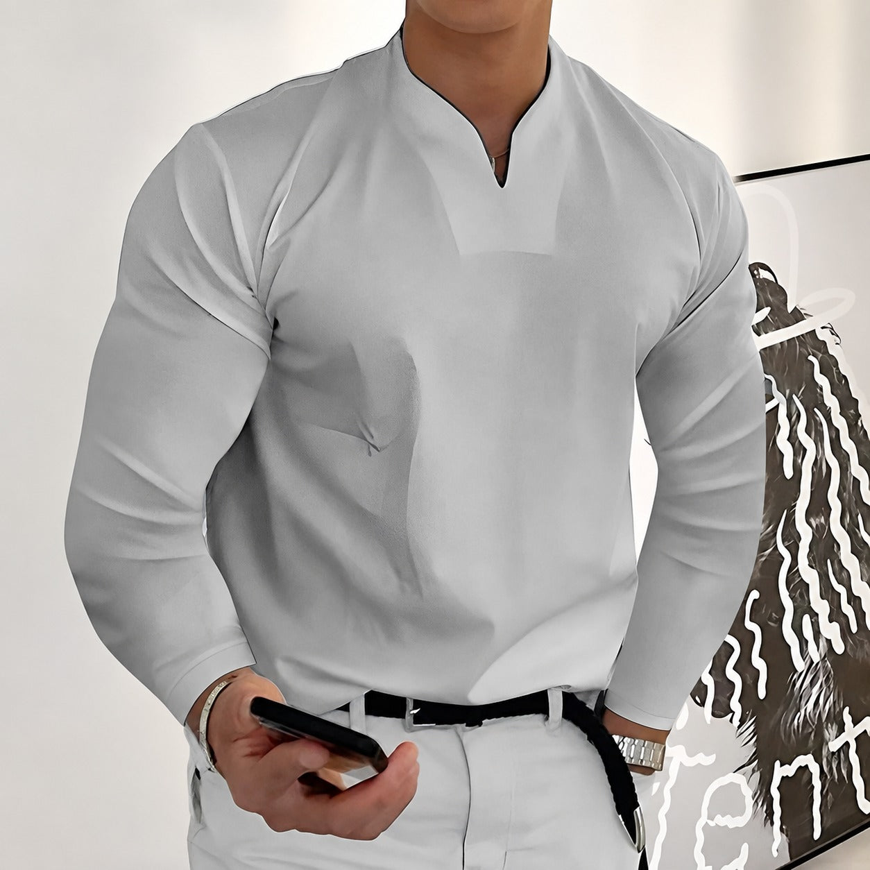 Corentin - Elegantes Männerhemd mit langen Ärmeln