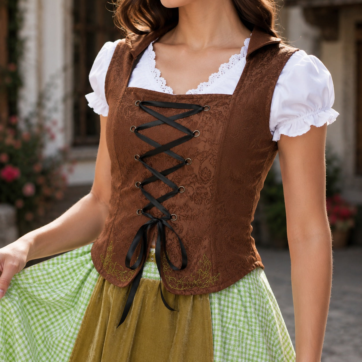 Massey - Lässiges festliches Oktoberfest-Midikleid