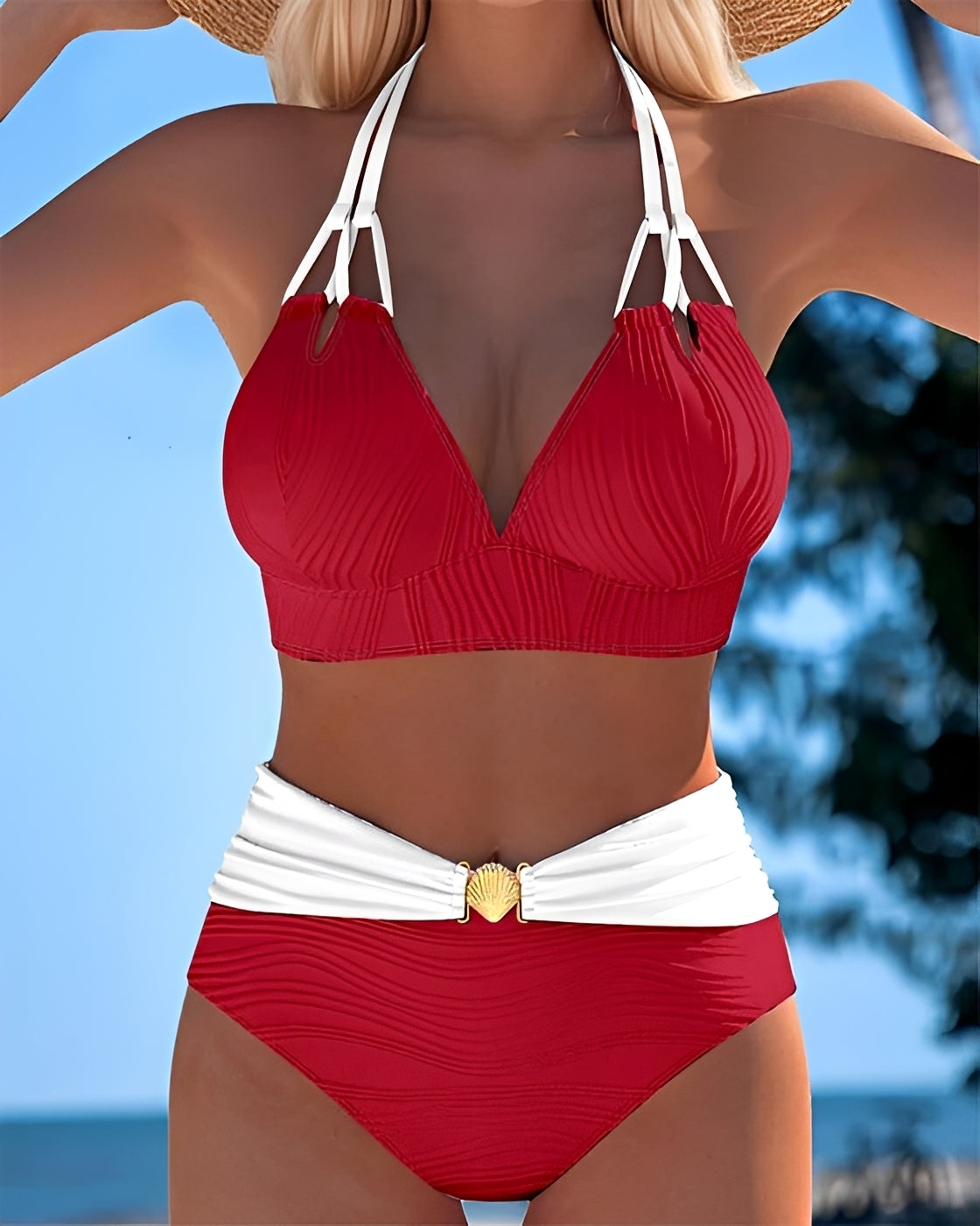 Camille - Stilvolles Hochtailliertes Bikini