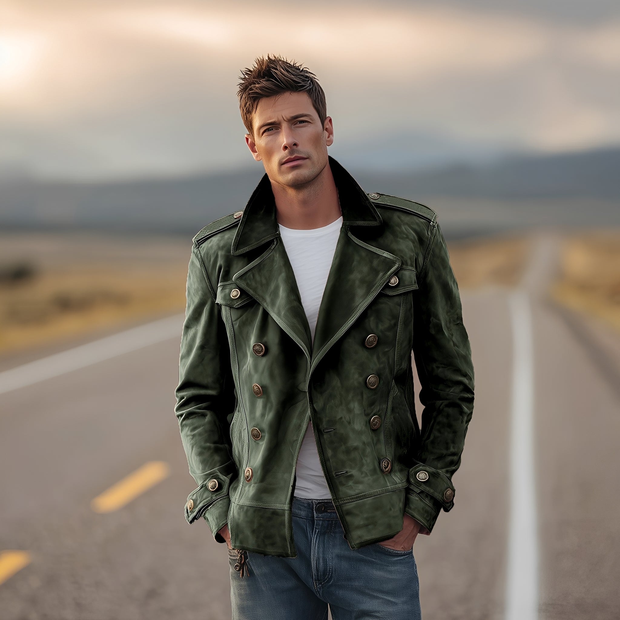 Marv - Stilvolle Zweireihige Jacke