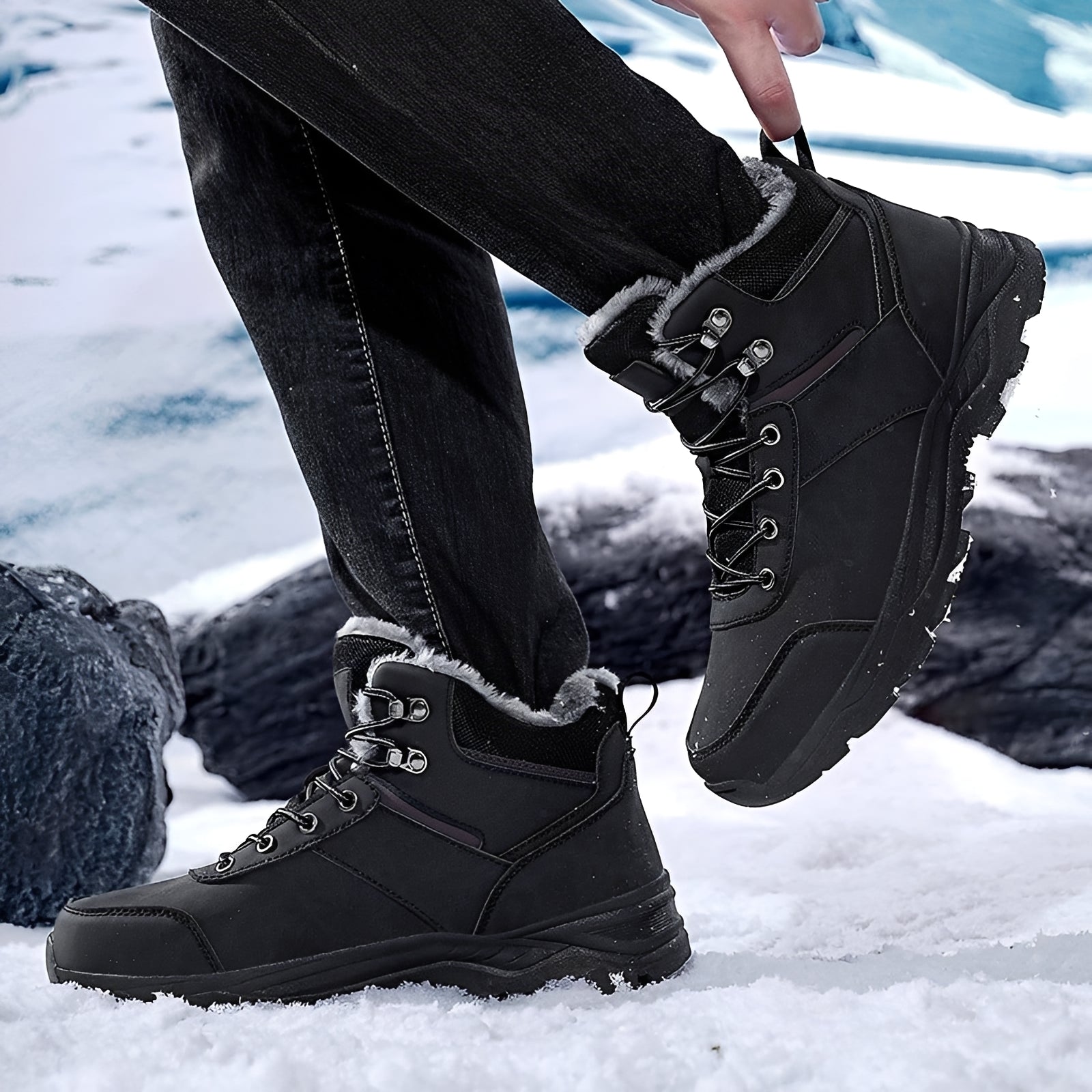Franklin - Herren-Winterstiefel für draußen, wohlig warm