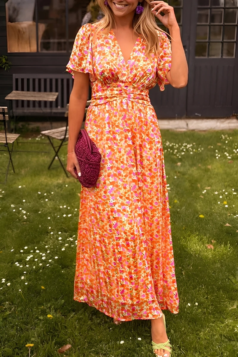 Jermaine - Fließendes Langes Maxikleid